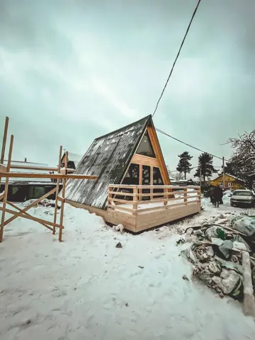 A-Frame с большой верандой