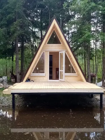 A-Frame с открытой террасой