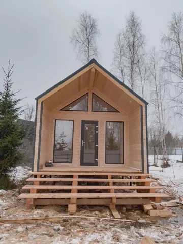 Барнхаус с панорамным остеклением